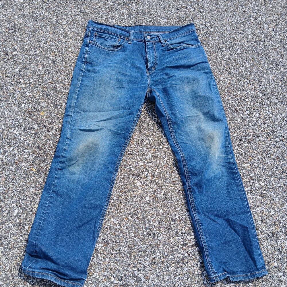 Levis 541 Jeans Mens 34x30 Blue Medium Wash Athletic Fit Tapered Denim Pants